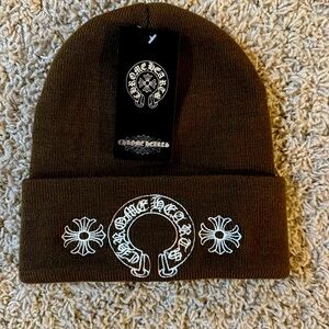 Brown Chrome Hearts Beanie